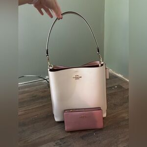 Coach purse with matching wallet